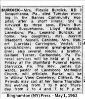 Burdick, Mrs.Flossie